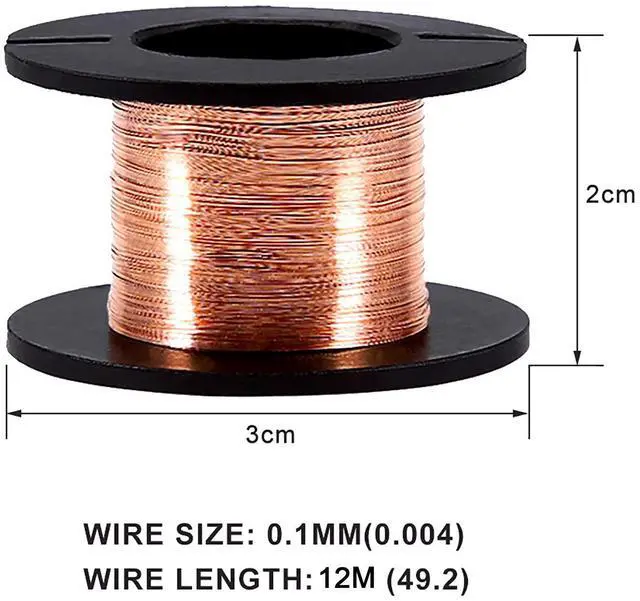 Alt view image 2 of 7 - Enameled Copper Wire, 5pcs Diameter 0.1mm Length 12m Enamelled PCB Repair Wire for Precision Motherboard Winding Magnet Copper Solder Wire
