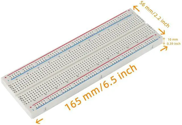 Alt view image 4 of 6 - Breadboard and Jumper Wires Kit Include 830 Tie Points Breadboard 400 Tie Points Breadboard Jumper Wire