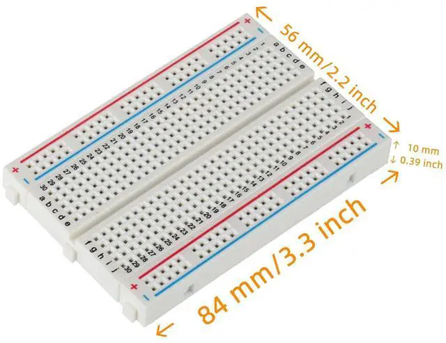 Alt view image 5 of 6 - Breadboard and Jumper Wires Kit Include 830 Tie Points Breadboard 400 Tie Points Breadboard Jumper Wire