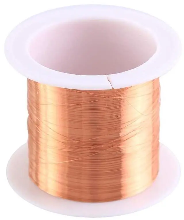 Main image of 0.1mm Copper Wire, 50m Enameled Magnet Winding Wire High Temperature Resistance Craft Wire for Transformers InductorsRandom Scroll Color