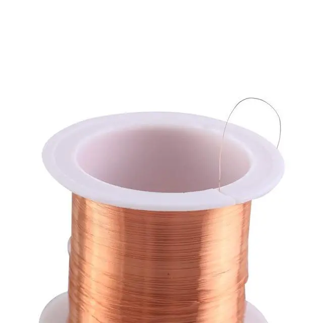 Alt view image 2 of 5 - 0.1mm Copper Wire, 50m Enameled Magnet Winding Wire High Temperature Resistance Craft Wire for Transformers InductorsRandom Scroll Color