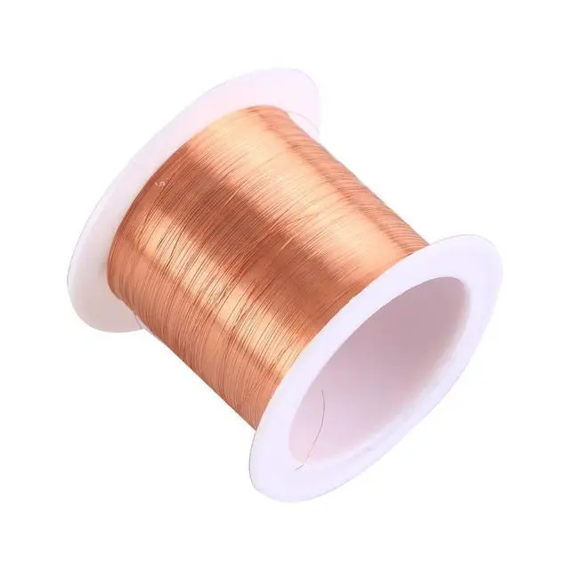 Alt view image 4 of 5 - 0.1mm Copper Wire, 50m Enameled Magnet Winding Wire High Temperature Resistance Craft Wire for Transformers InductorsRandom Scroll Color