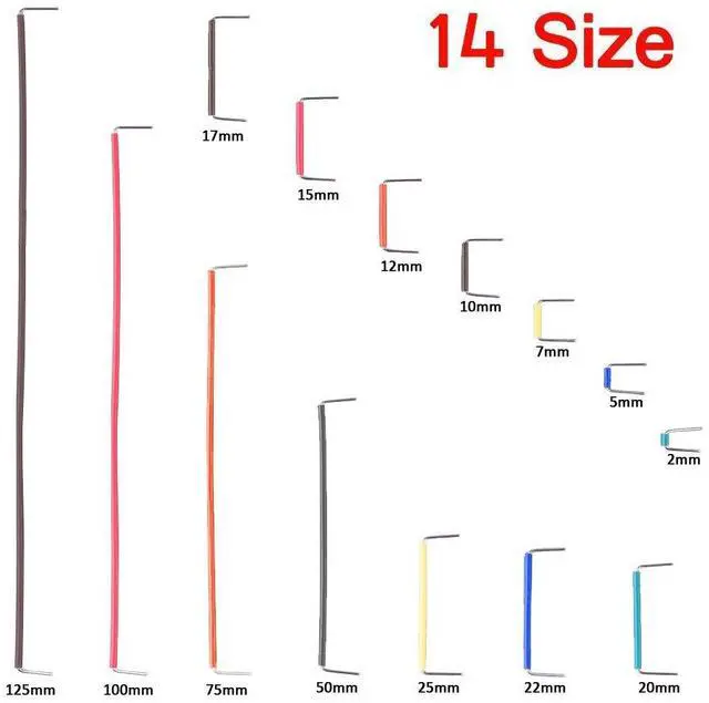 Alt view image 3 of 7 - 560 Pieces Jumper Wire Kit 14 Lengths Assorted Preformed Breadboard Jumper Wire with Free Box