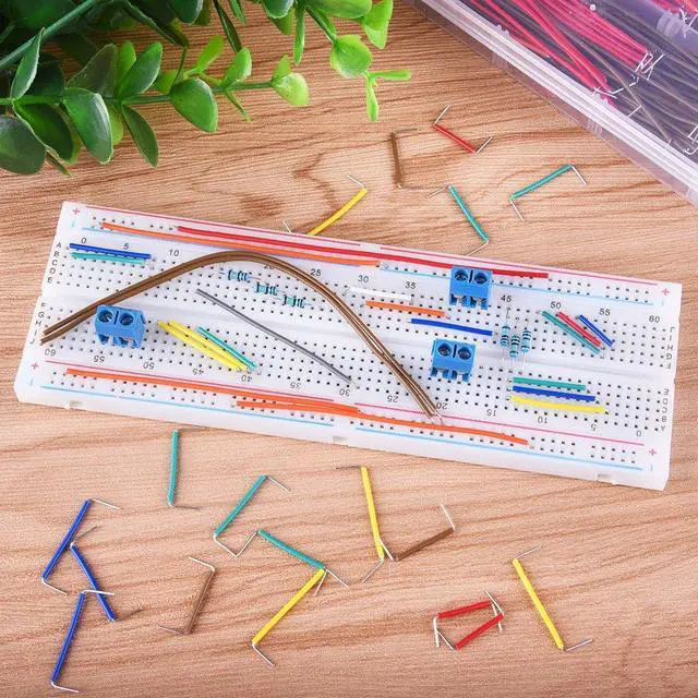 Alt view image 7 of 7 - 560 Pieces Jumper Wire Kit 14 Lengths Assorted Preformed Breadboard Jumper Wire with Free Box