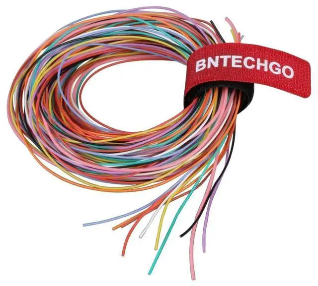 Main image of 30 Gauge Silicone Wire Kit 10 Color Each 10 ft Flexible 30 AWG Stranded Tinned Copper Wire