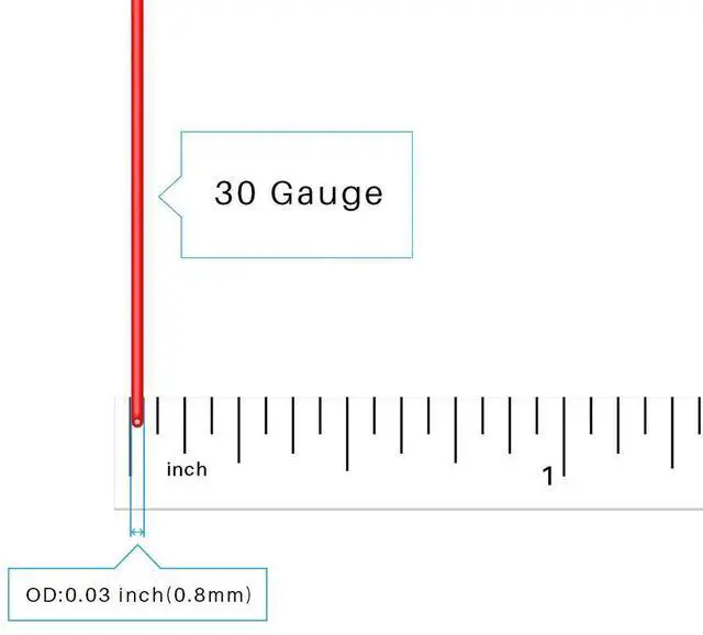 Alt view image 2 of 5 - 30 Gauge Silicone Wire red and Black Each 10ft Flexible 30 AWG Stranded Tinned Copper Wire