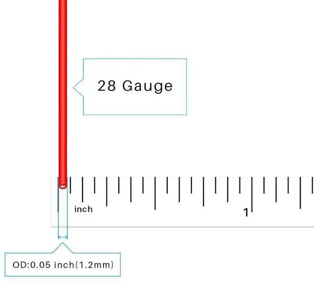 Alt view image 3 of 7 - 28 Gauge Silicone Wire Spool red 50ft and Black 50ft Flexible 28 AWG Stranded Tinned Copper Wire