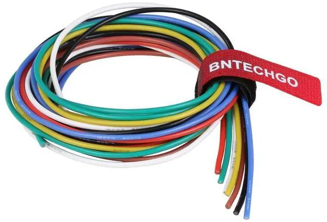 Main image of 18 Gauge Silicone Wire Kit 7 Color Each 3 ft Flexible 18 AWG Stranded Tinned Copper Wire