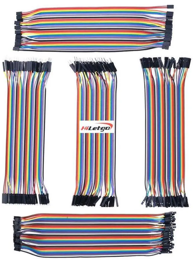 Main image of 200pcs/5x40pcs Breadboard Jumper Wires with Male Pin or Female Pin 2.54mm 2.0mm Male Female Pin Mutual Transfer Length 20CM Electronic Jumper Cables Assortment Kit for DIY