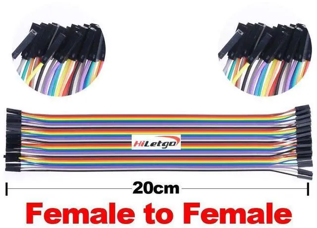 Alt view image 5 of 7 - 200pcs/5x40pcs Breadboard Jumper Wires with Male Pin or Female Pin 2.54mm 2.0mm Male Female Pin Mutual Transfer Length 20CM Electronic Jumper Cables Assortment Kit for DIY