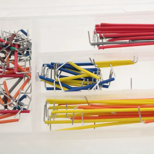 Alt view image 5 of 5 - 140PCS Breadboard Specific Jumper Wire Kit 14 Sizes 2mm-125mm for Computers Electronic Communication Instruments Digital Equipment Cables