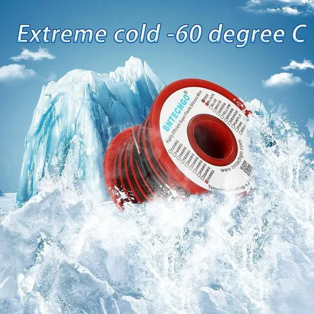Alt view image 4 of 6 - 30 Gauge Silicone Wire Spool Red and Black Each 50ft 2 Separate Wires Flexible 30 AWG Stranded Tinned Copper Wire