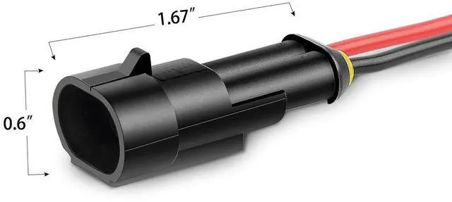 Alt view image 3 of 7 - - 50020R 2Pin Way 16AWG Waterproof Wire 1.5mm Series Terminal Connector-10 Pack,2 Years Warranty