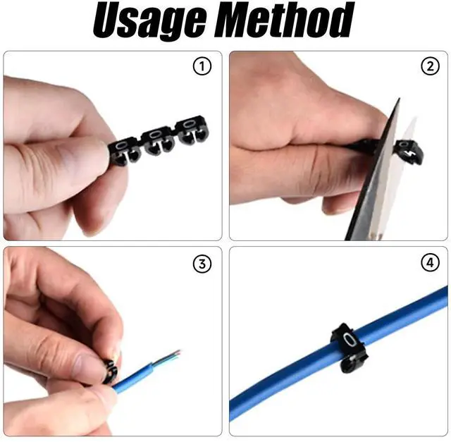Alt view image 4 of 7 - Wire Number Tube Cable Marker, 0.3 x 0.2in Colorful Clip on Wire Marker, Digital Number Wire Numbering Marker, Plastic Cable Numbering Marker Tube for Wires Management, 100Pcs