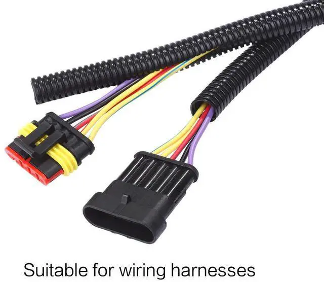 Alt view image 3 of 6 - 25ft - 1/4 inch Split Wire Loom Tubing - Black