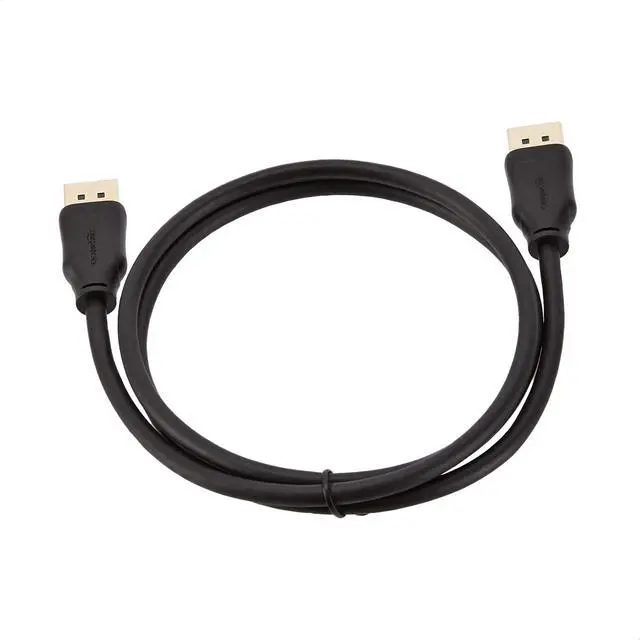 Alt view image 2 of 7 - DisplayPort to DisplayPort 1.2 Cable, 4K@60Hz, 2K@165Hz, 2K@144Hz Video Resolution, Gold-Plated Connectors, 3 Feet, Black