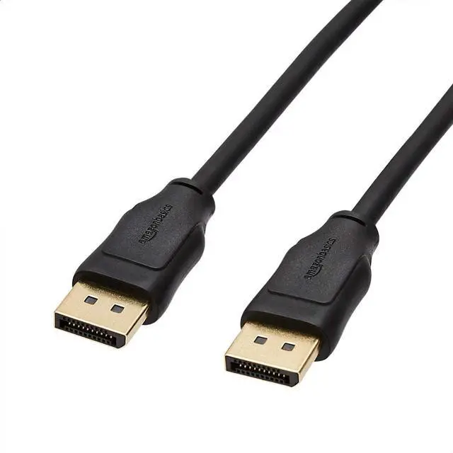 Main image of DisplayPort to DisplayPort 1.2 Cable, 4K@60Hz, 2K@165Hz, 2K@144Hz Video Resolution, Gold-Plated Connectors, 3 Feet, Black