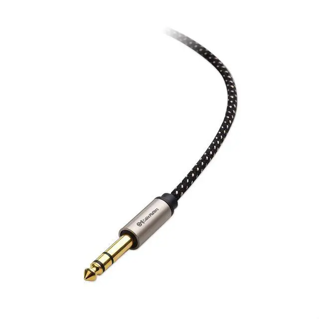 Alt view image 4 of 7 - Premium Braided 3.5mm to 1/4 Inch Audio Cable 6 ft (1/4 to 3.5mm Cable)