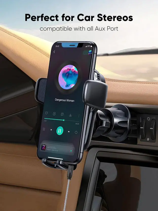 Alt view image 4 of 7 - Aux Cable (6FT/1.8M), 3.5mm Audio Cable Male to Male, 1/8 inch Auxiliary Stereo Jack Cord for Headphone, Phone, Car Stereos, Speaker and More(with Aux Port)