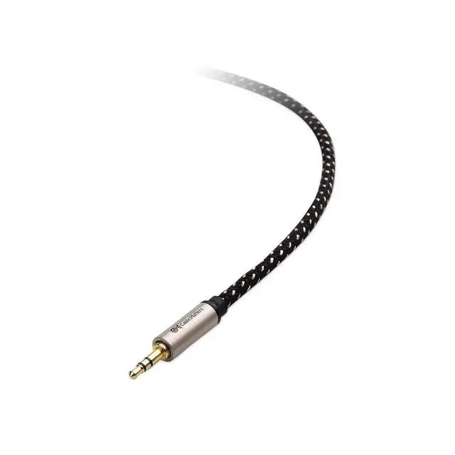 Alt view image 3 of 7 - Premium Braided 3.5mm to 1/4 Inch Audio Cable 6 ft (1/4 to 3.5mm Cable)