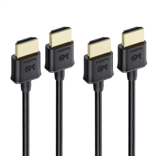 Main image of 2-Pack Ultra Thin HDMI Cable 6 ft, Support 4K@60Hz, Ultra Slim HDMI Cable 4K Rated with Ethernet, HDR Support for PS5, Xbox Series X/S, RTX4090/3090, RX 7900/7800, Apple TV, and More