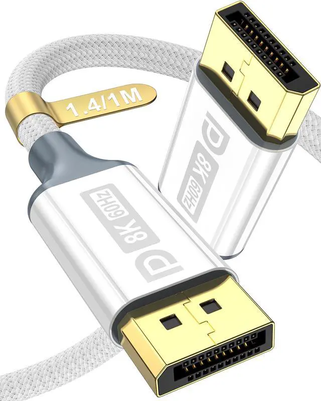 Main image of DisplayPort 1.4 Cable to DisplayPort Cable8K@60Hz DP Cable 32.4Gbps, Digital Video and Audio Connection for HDR, FreeSync, G-Sync, DSC 1.2, DTS-HD Gaming Monitor, Graphics Card, TV, PC, Laptop