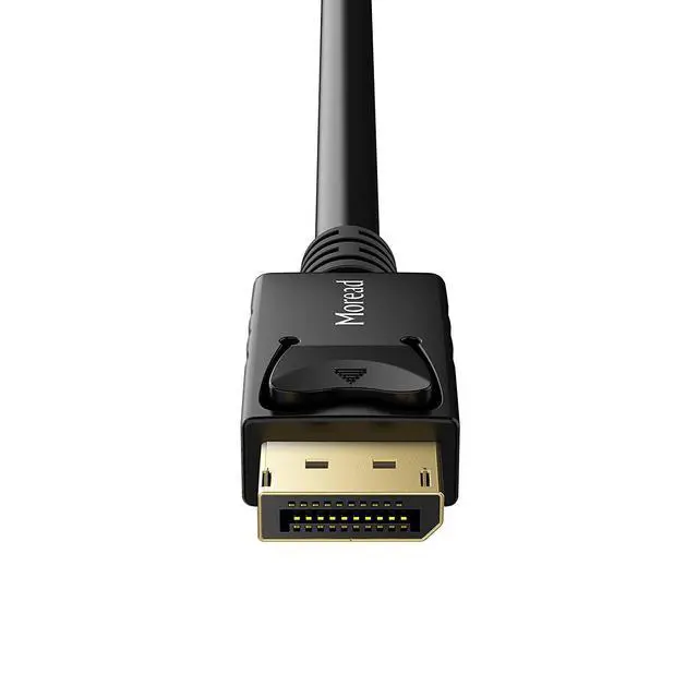 Alt view image 4 of 7 - 4K DisplayPort to DisplayPort Cable, 6 Feet, Gold-Plated High Speed Display Port DP Cable 1.2 (4K@60Hz, 2K@144Hz) for Computer, Desktop, Laptop, PC, Monitor, Projector & More - Black