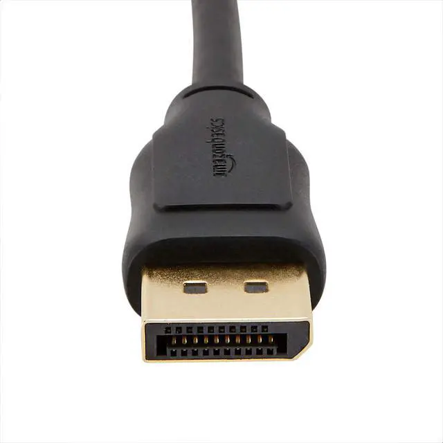 Alt view image 2 of 5 - DisplayPort 1.2 Cable, 21.6Gbps High-Speed, 4K@60Hz, 2K@165Hz, Gold-Plated, 6 Foot, Black