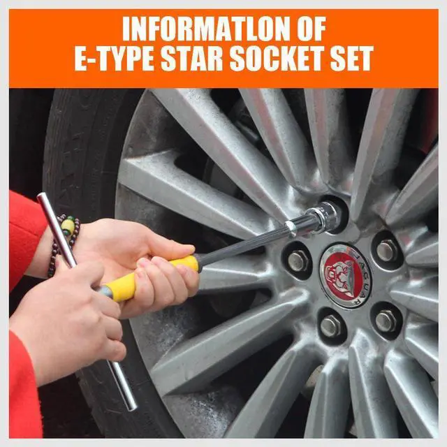 Alt view image 5 of 7 - 11Pcs E Torx Socket Set Female External Star Socket Set E4 - E20 Torque Socket Set