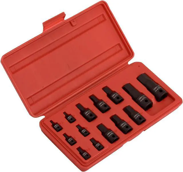 Alt view image 2 of 6 - 01141B Allen-Bit Socket Set, Metric Socket Set, 2.5 mm to 19 mm, 1/4-Inch, 3/8-Inch, and 1/2-Inch Drive, CrMo Steel, Impact-Grade, 14-Piece Set