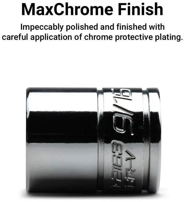 Alt view image 2 of 5 - 3/8-Inch Shallow Socket, 3/8-Inch Drive, 6-Point, SAE