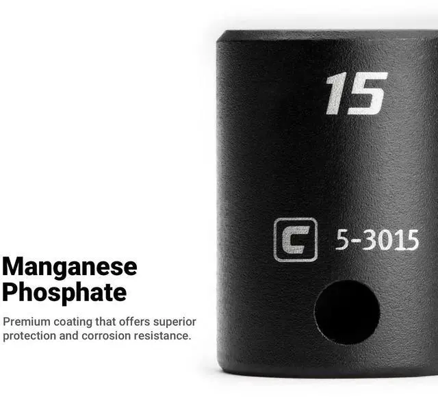 Alt view image 4 of 6 - 13 mm Shallow Impact Socket, 3/8-Inch Drive, 6-Point, Metric