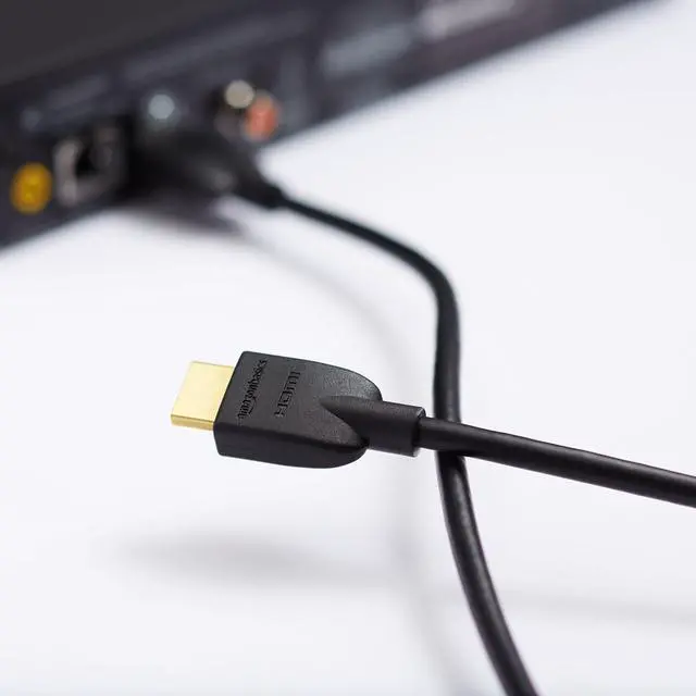 Alt view image 6 of 7 - HDMI Cable, 6ft, 4K@60Hz, High-Speed 4K HDMI 2.0 Cord with Ethernet, 18Gbps, 2160p, 48 bit, Compatible with TV/PS5/Xbox/Roku/Blu-ray, Black