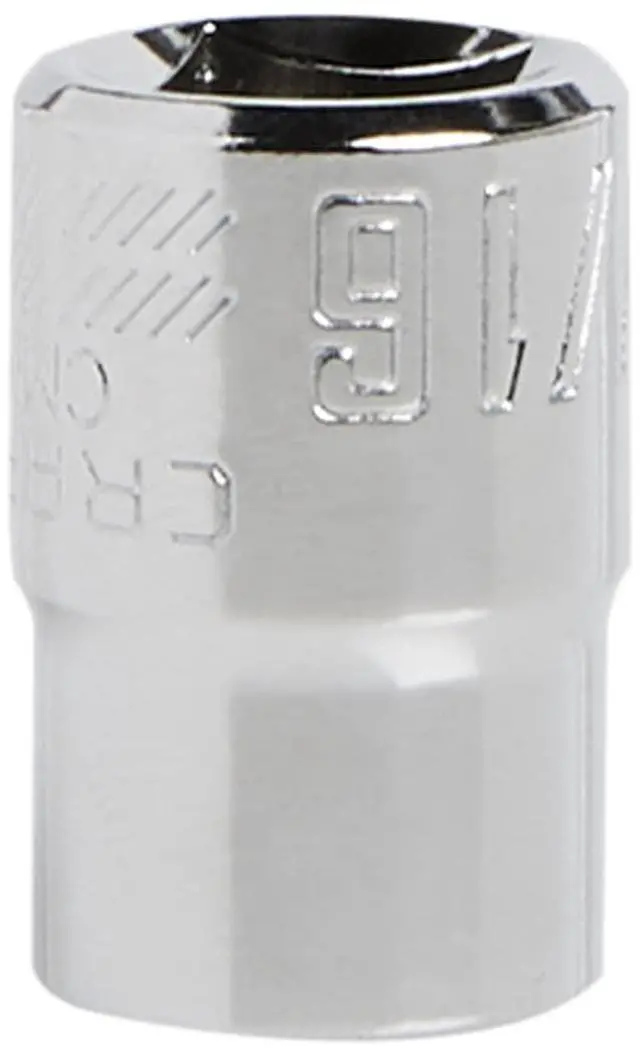 Main image of Shallow Socket, SAE, 3/8-Inch Drive, 7/16-Inch, 6-Point (CMMT43002)
