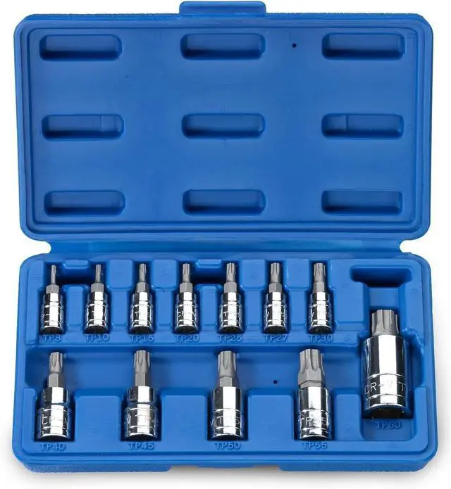Main image of 10086A 6 Point Torx Plus Bit Socket Set, 1/4-Inch, 3/8-Inch and 1/2-Inch Drive, TP8 - TP60, 12-Piece