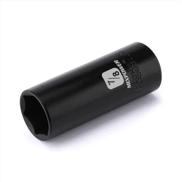 Main image of 1/2-Inch Drive Deep Impact Socket - 7/8 Inch, SAE, CR-V, Deep, 1/2"Dr. 6 Point Socket