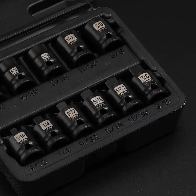 Alt view image 6 of 7 - 11PCS 3/8" Drive SAE Pipe Plug Socket Set, Tapered Male Square Drive, Chamfered Female Square Drive, CR-MO