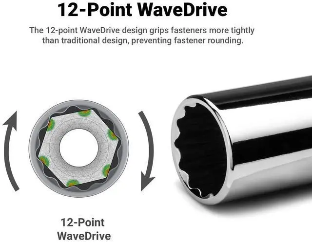 Alt view image 2 of 5 - 1/4 in. Shallow Socket, 1/4 in. Drive, 12-point, SAE