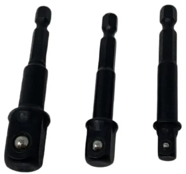 Alt view image 3 of 4 - Impact Driver Ready 3-Piece Socket Adapter Set DW2541IR, DW2542IR, DW2547IR