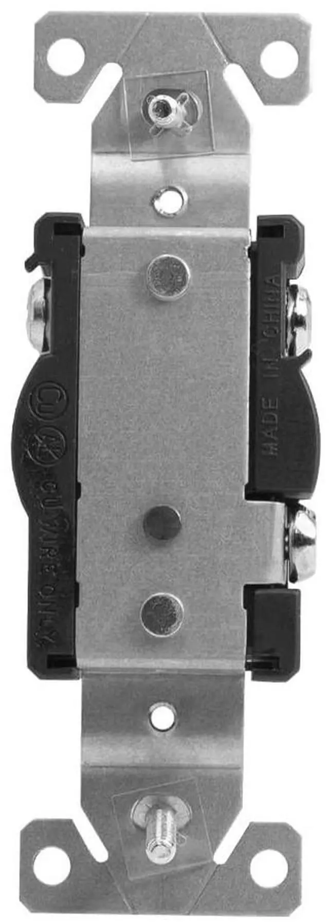 Alt view image 7 of 7 - 20A Single Receptacle Outlet - 2 Pack, 125 VAC Commercial Grade White Electrical Outlet for Appliances, NEMA 5-20, UL Listed, Wall Plates Included, Ideal for Construction and Renovations
