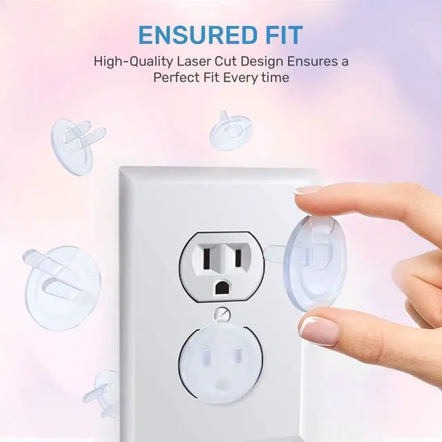Alt view image 6 of 7 - 24 Pack Outlet Covers & Removal Tool Baby Proofing, Provide Shock Prevention and Easy Installation, Safe and Secure Plastic Plug Covers for Power Sockets (24 Outlet Covers)