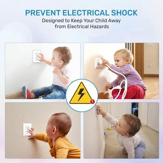 Alt view image 7 of 7 - 24 Pack Outlet Covers & Removal Tool Baby Proofing, Provide Shock Prevention and Easy Installation, Safe and Secure Plastic Plug Covers for Power Sockets (24 Outlet Covers)