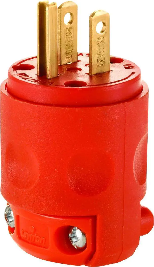 Main image of 515PV-OR 15 Amp, 125 Volt, Grounding Plug, Orange