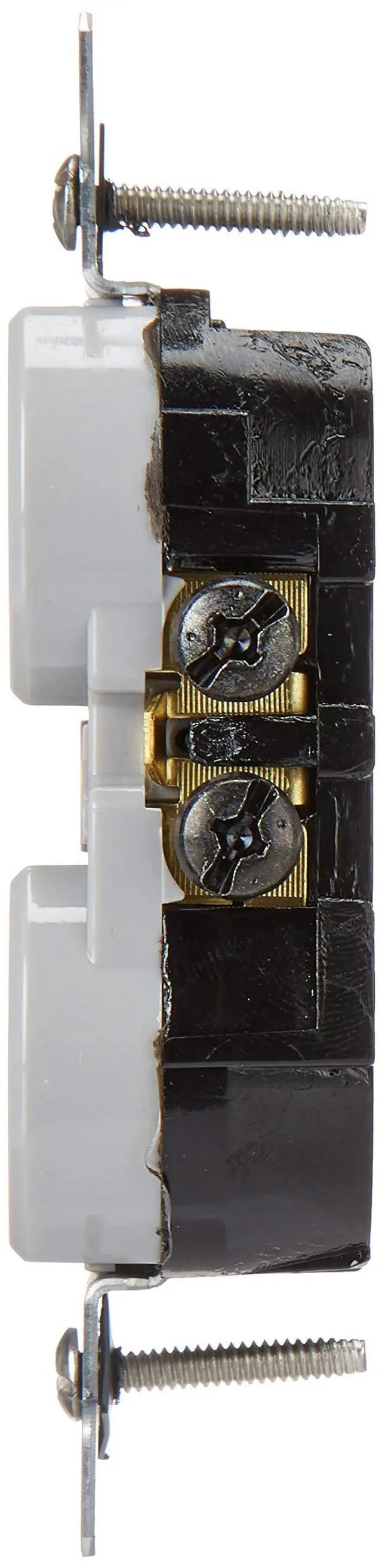 Alt view image 5 of 5 - 15 Amp, 125 Volt, Weather and Tamper Resistant, Duplex Receptacle, Grounding, Side and Quickwire, W5320-T0G, Gray