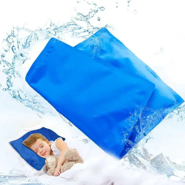 Main image of Cooling Pad Mat for Pillow - Cold Injuries Relief, Perfect for Night Sweats, Migraines, Fevers, Hot Flashes - Reusable (Blue)