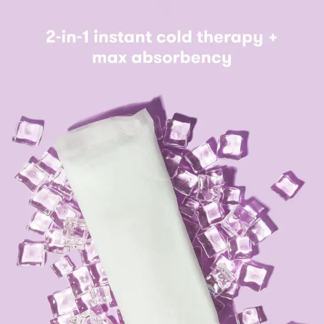 Alt view image 2 of 6 - 2-in-1 Postpartum Pads, Absorbent Perineal Ice Maxi Pads, Instant Cold Therapy Packs and Maternity Pad in One