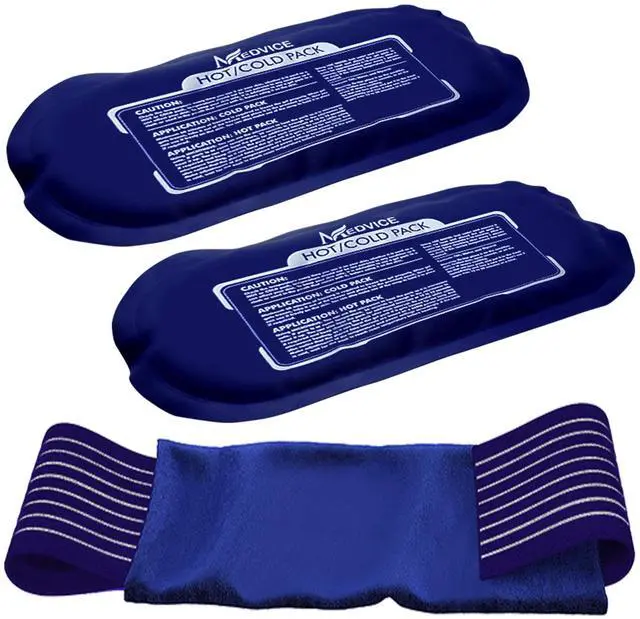 Main image of Reusable Hot and Cold Ice Packs for Injuries (3-Piece Set), Joint Pain, Muscle Soreness and Body Inflammation - Reusable Gel Wraps - Adjustable & Flexible for Knees, Back, Shoulders, Arms and Legs