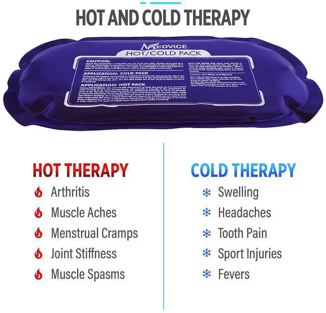 Alt view image 3 of 7 - Reusable Hot and Cold Ice Packs for Injuries (3-Piece Set), Joint Pain, Muscle Soreness and Body Inflammation - Reusable Gel Wraps - Adjustable & Flexible for Knees, Back, Shoulders, Arms and Legs