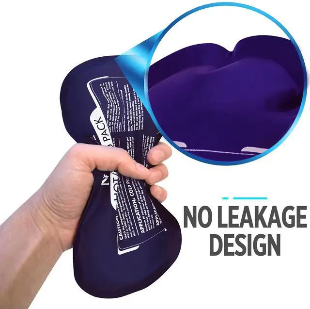 Alt view image 5 of 7 - Reusable Hot and Cold Ice Packs for Injuries (3-Piece Set), Joint Pain, Muscle Soreness and Body Inflammation - Reusable Gel Wraps - Adjustable & Flexible for Knees, Back, Shoulders, Arms and Legs