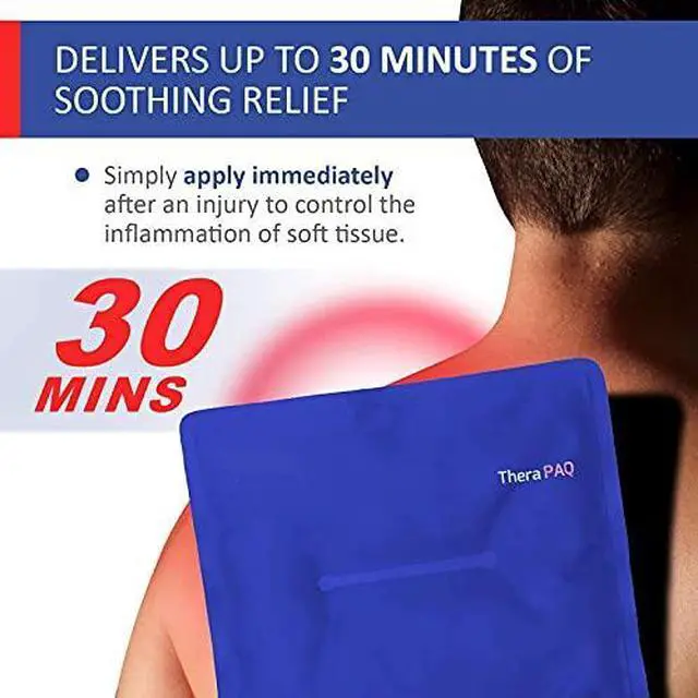 Alt view image 3 of 6 - Gel Soft Flexible Ice Packs, Large Reusable, Cold Compress & Cooling Gel Pad for Knee, Back, Shoulder Pain Relief | Soft Cold Compress for Swelling - 14"x11"